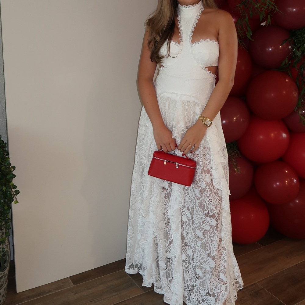 12th Tribe- Princesa White Lace Drop Waist - Picture 3 of 3